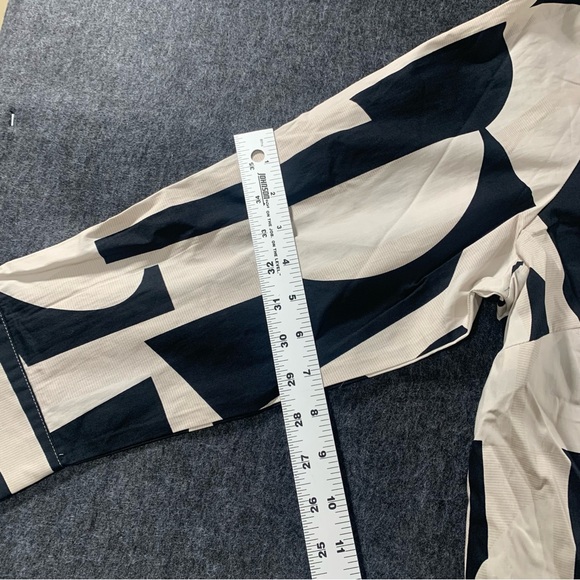 NWT Allison Brown NY Long Shirt Flare Dress - 884-525 size 1X COLOR ABSTRACT - Picture 5 of 8